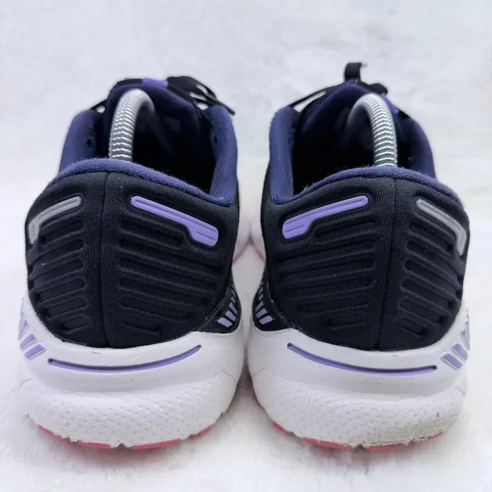 Brooks Adrenaline GTS 22 Womens Running Shoes Black Purple Pink Wide D Size 11